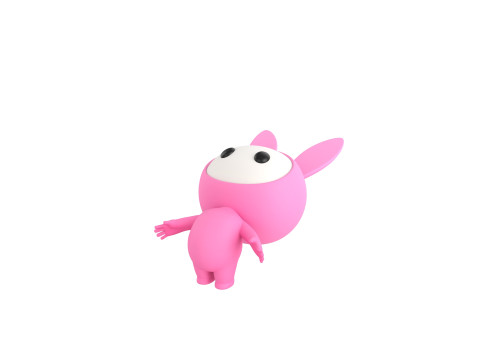 Character255 Rigged Mascot 3D 模型