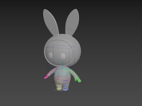 Character255 Rigged Mascot 3D 模型
