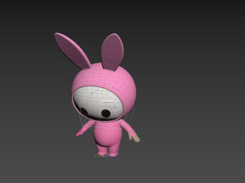 Character255 Rigged Mascot 3D 模型