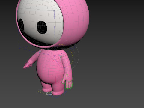 Character255 Rigged Mascot 3D 模型