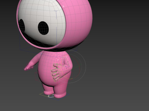 Character255 Rigged Mascot 3D 模型