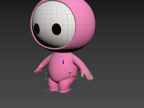 Character255 Rigged Mascot 3D Model