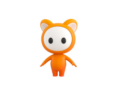 Character256 Rigged Mascot 3D Model