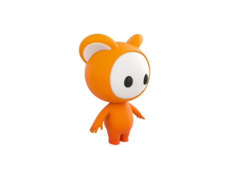 Character256 Rigged Mascot 3D Model