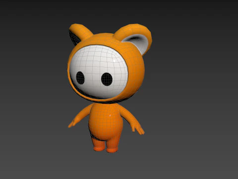 Character256 Rigged Mascot 3D Model