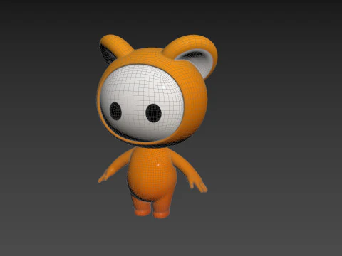 Character256 Rigged Mascot 3D Model