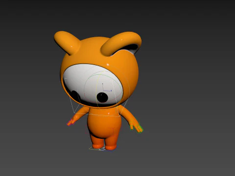 Character256 Rigged Mascot 3D Model