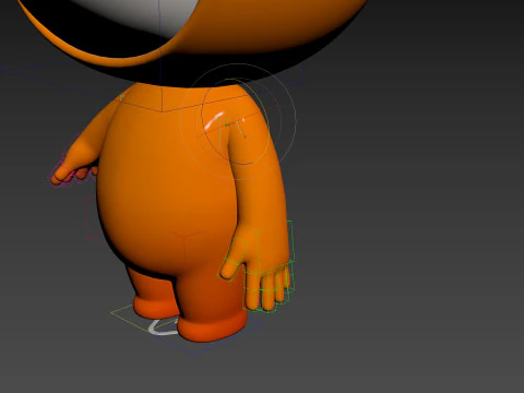 Character256 Rigged Mascot 3D Model