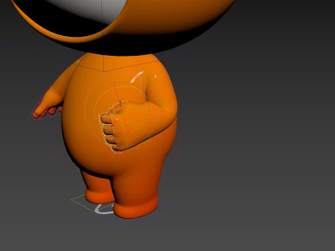 Character256 Rigged Mascot 3D Model