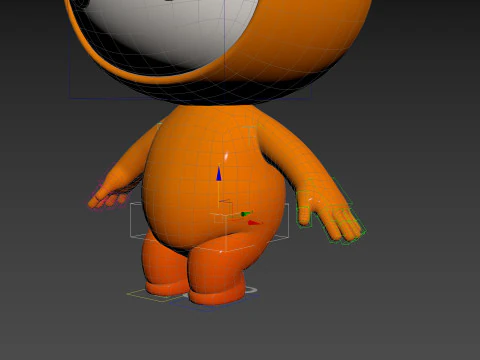 Character256 Rigged Mascot 3D Model