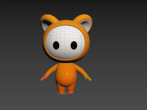 Character256 Rigged Mascot 3D Model