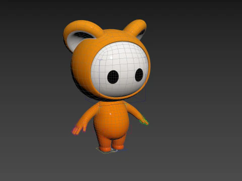 Character256 Rigged Mascot 3D Model
