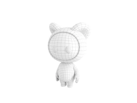 Character256 Rigged Mascot 3D Model