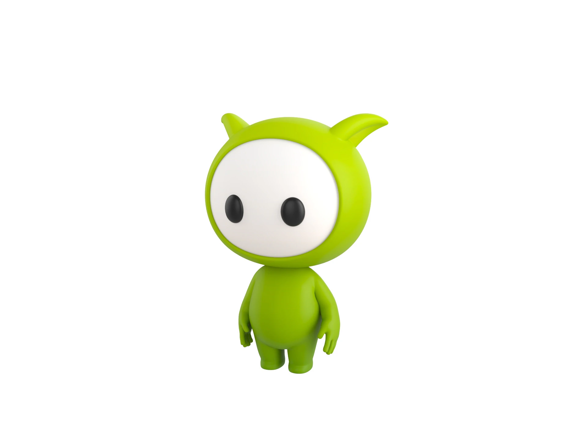Character257 Rigged Mascot 3D Model .c4d .max .obj .3ds .fbx .stl .blend 