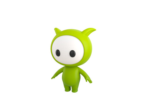 Character257 Rigged Mascot 3D-Modell