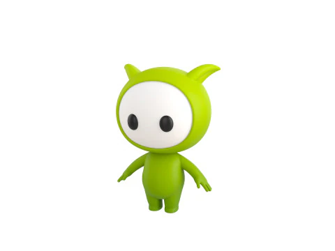Character257 Rigged Mascot 3D Model