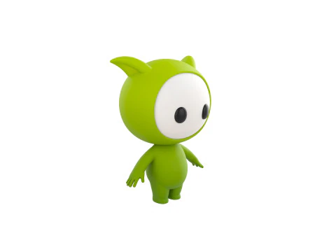 Character257 Rigged Mascot 3D Model