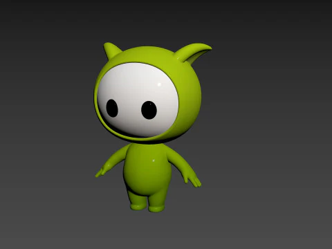 Character257 Rigged Mascot 3D Model