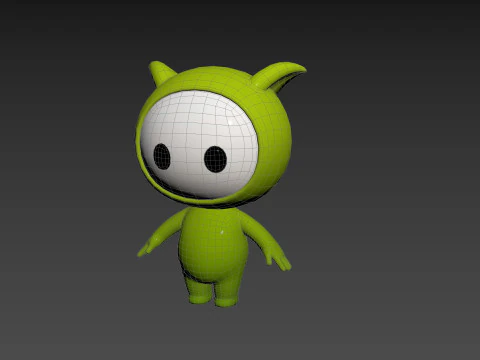 Character257 Rigged Mascot 3D Model