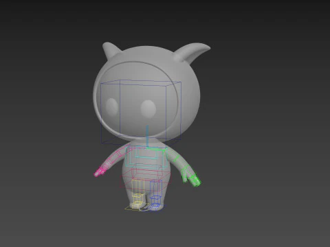 Character257 Rigged Mascot 3D Model