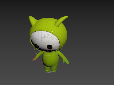 Character257 Rigged Mascot 3D-Modell