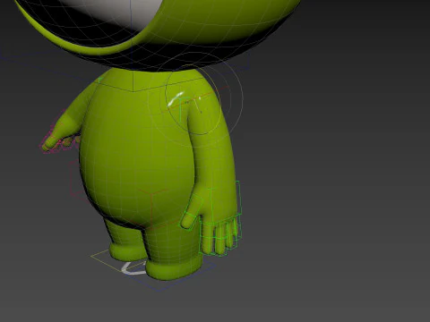 Character257 Rigged Mascot 3D Model