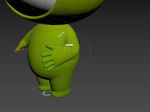 Character257 Rigged Mascot 3D Model