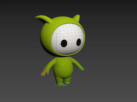 Character257 Rigged Mascot 3D Model