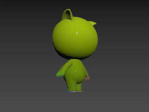 Character257 Rigged Mascot 3D Model