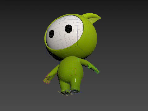 Character257 Rigged Mascot 3D Model