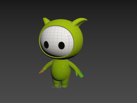 Character257 Rigged Mascot 3D-Modell