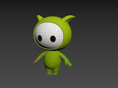 Character257 Rigged Mascot 3D Model