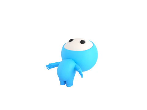 Character258 Rigged Mascot 3D Model