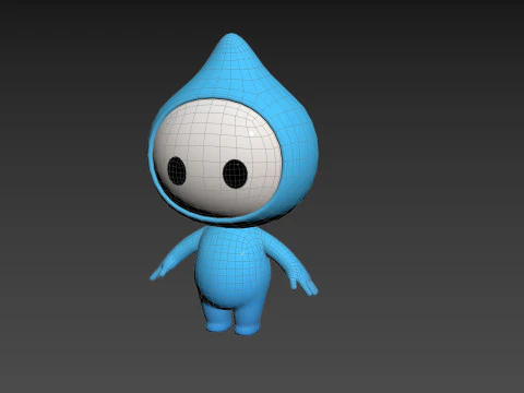 Character258 Rigged Mascot 3D Model