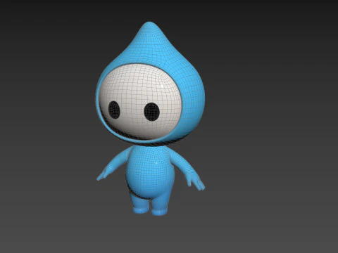 Character258 Rigged Mascot 3D Model