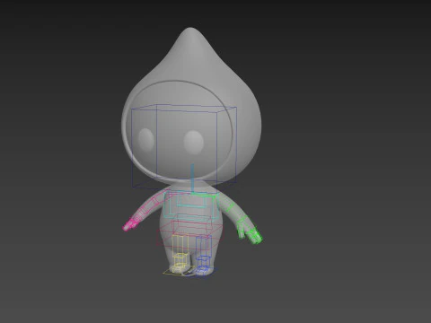 Character258 Rigged Mascot 3D Model