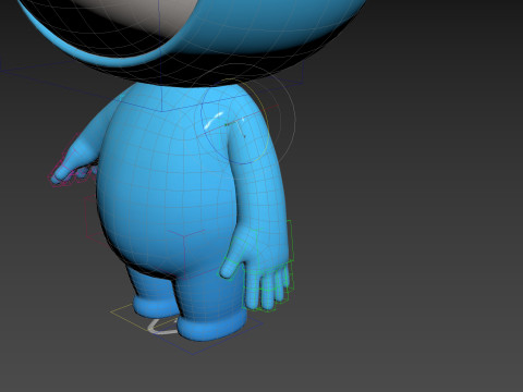 Character258 Rigged Mascot 3D 모델