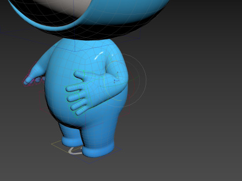 Character258 Rigged Mascot 3D 모델