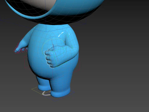 Character258 Rigged Mascot 3D Model