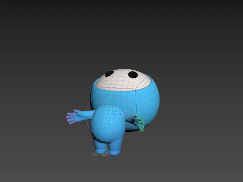 Character258 Rigged Mascot 3D Model
