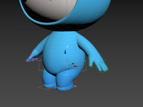 Character258 Rigged Mascot 3D 모델