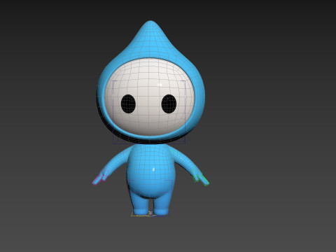 Character258 Rigged Mascot 3D 모델
