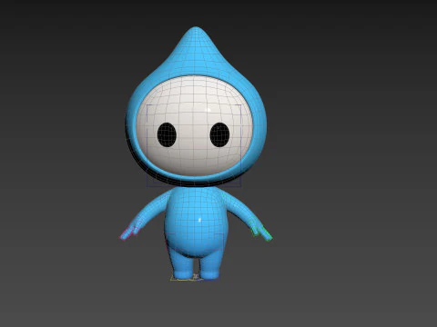 Character258 Rigged Mascot 3D Model