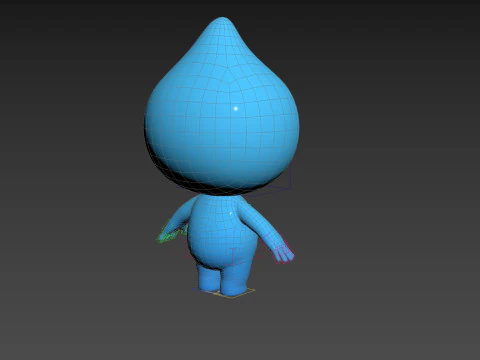 Character258 Rigged Mascot 3D Model