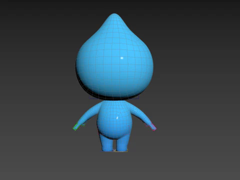 Character258 Rigged Mascot 3D Model