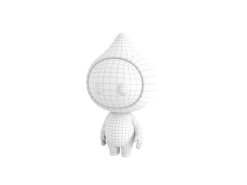 Character258 Rigged Mascot 3D Model