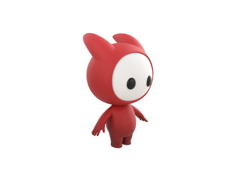 Character259 Rigged Mascot 3D Model