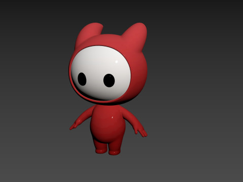 Character259 Rigged Mascot 3D Model