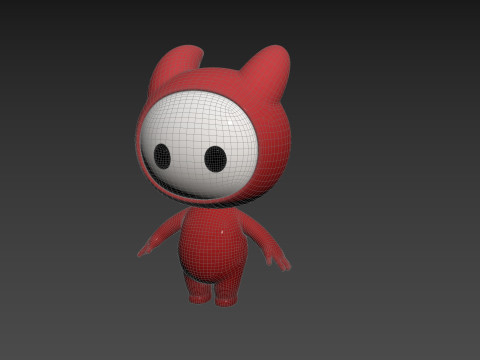 Character259 Rigged Mascot 3D Model