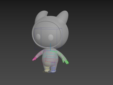 Character259 Rigged Mascot 3D Model
